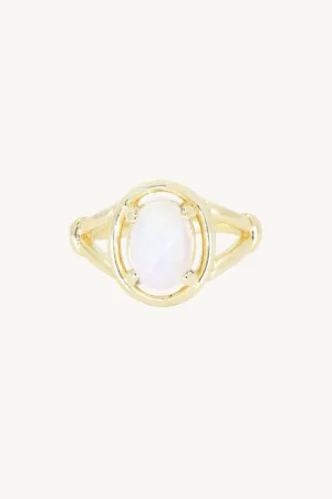 The Halo Gold Ring
