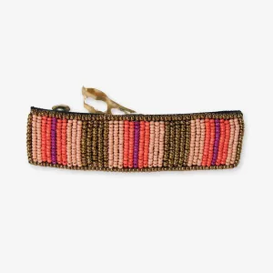 Theresa Mixed Vertical Stripes Beaded Hair Barrette Jaipur
