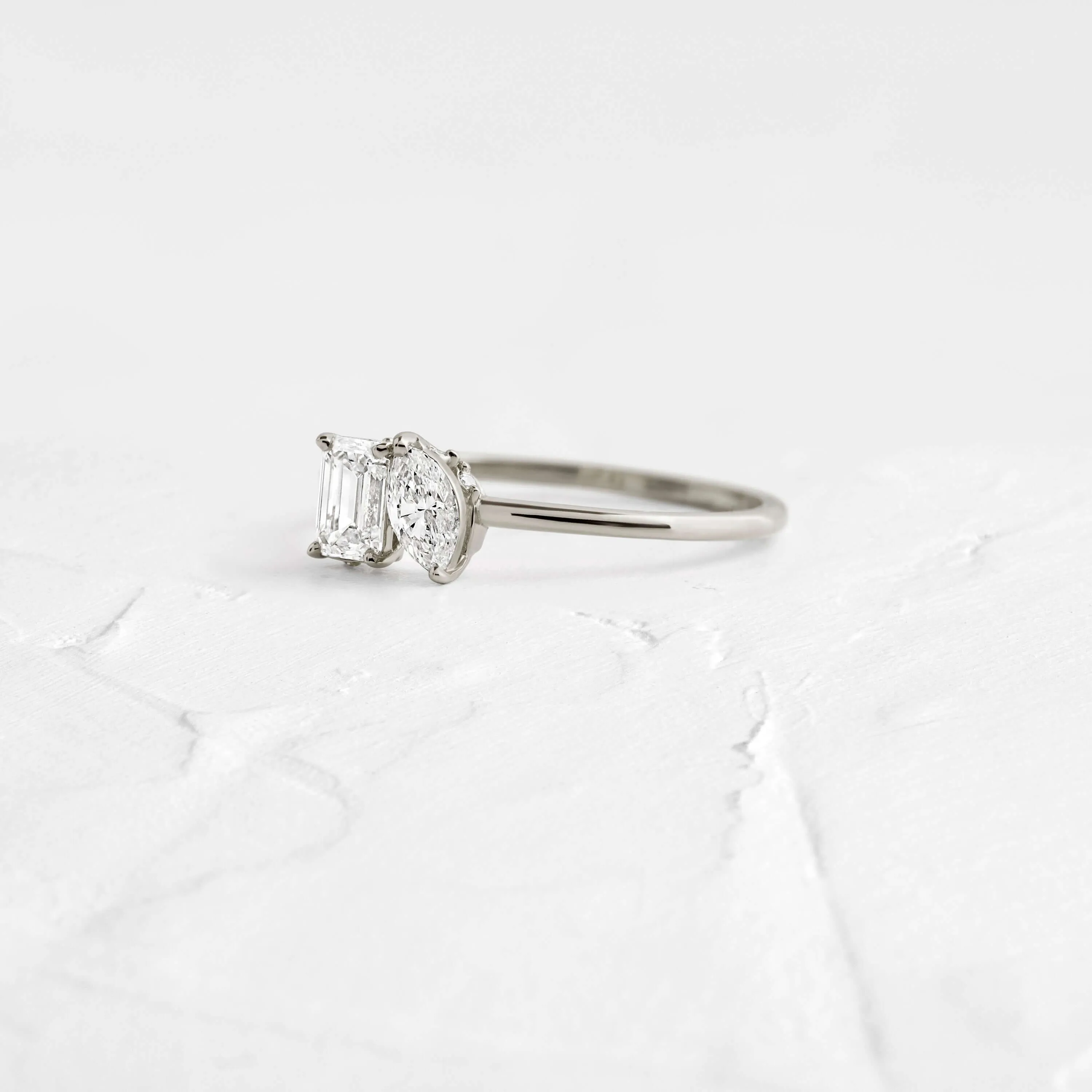 Toi et Moi et Le Reste Ring with Hidden Diamond Basket