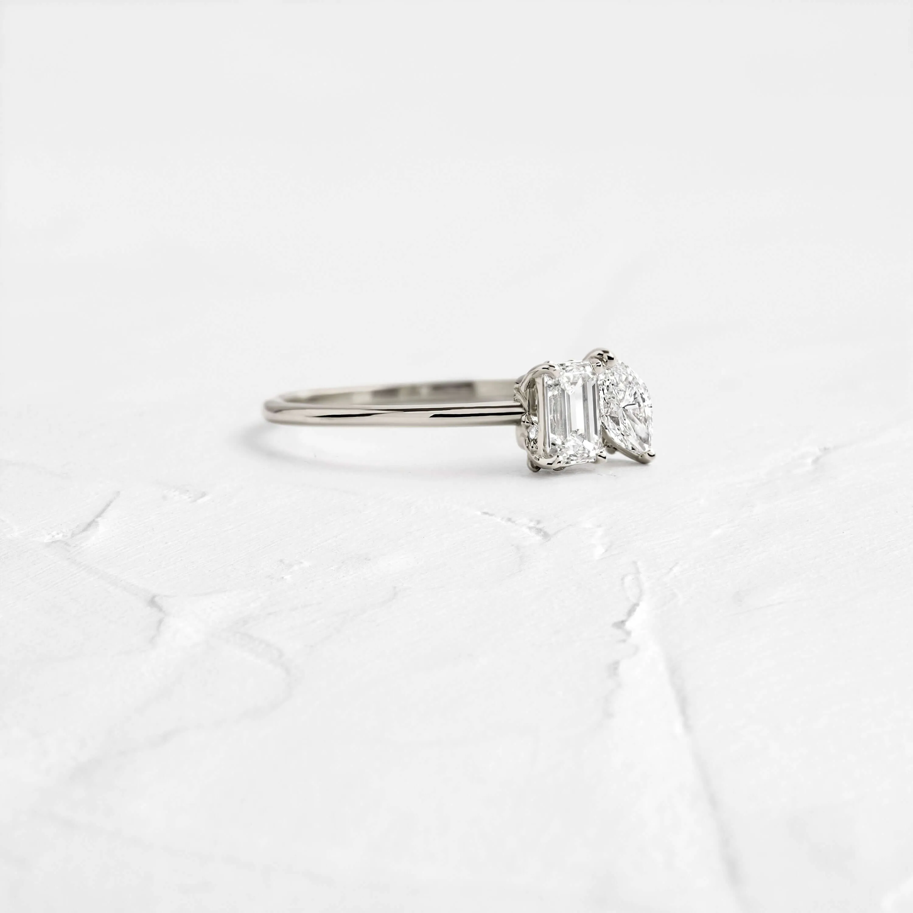 Toi et Moi et Le Reste Ring with Hidden Diamond Basket