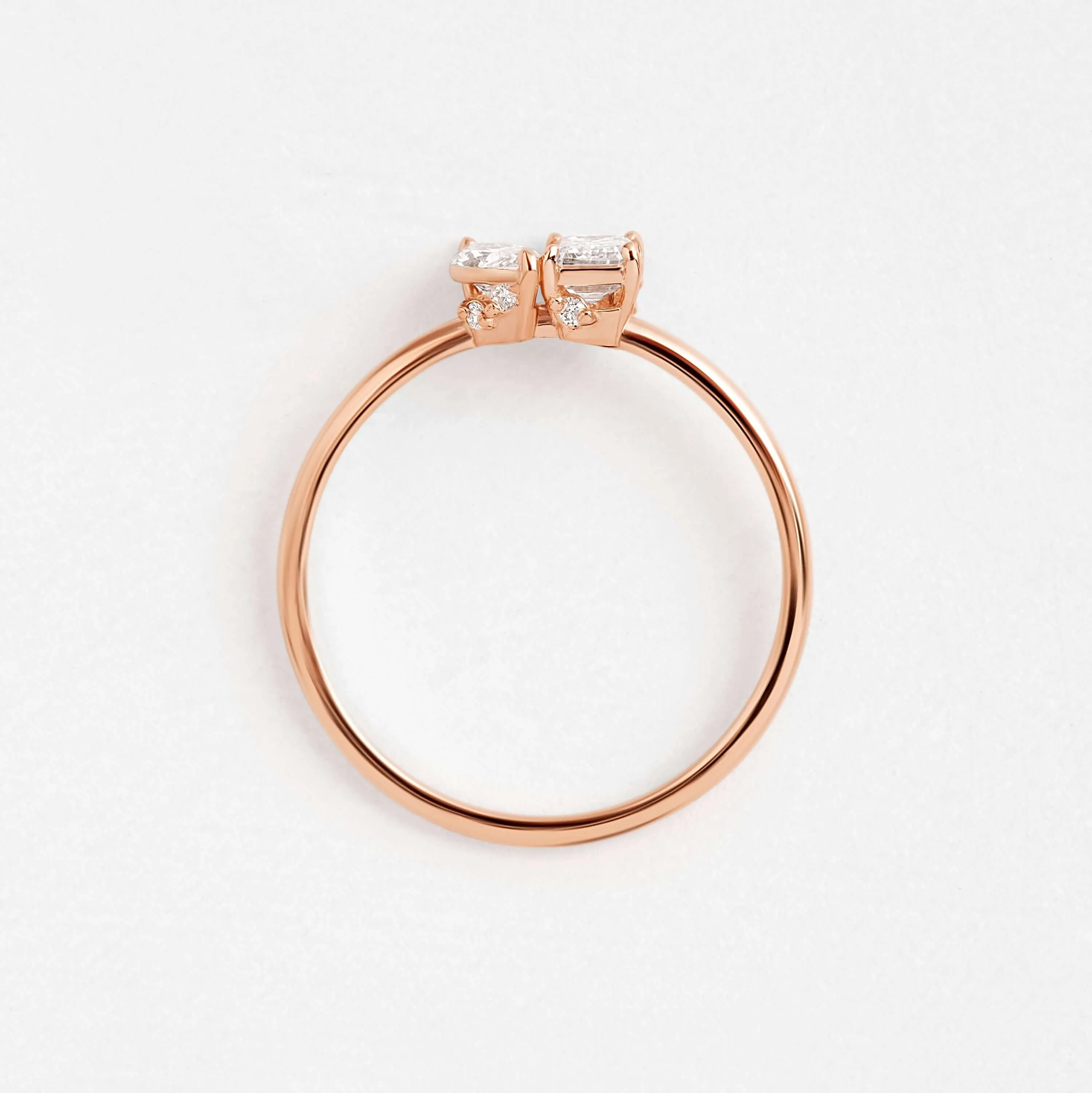 Toi et Moi et Le Reste Ring with Hidden Diamond Basket