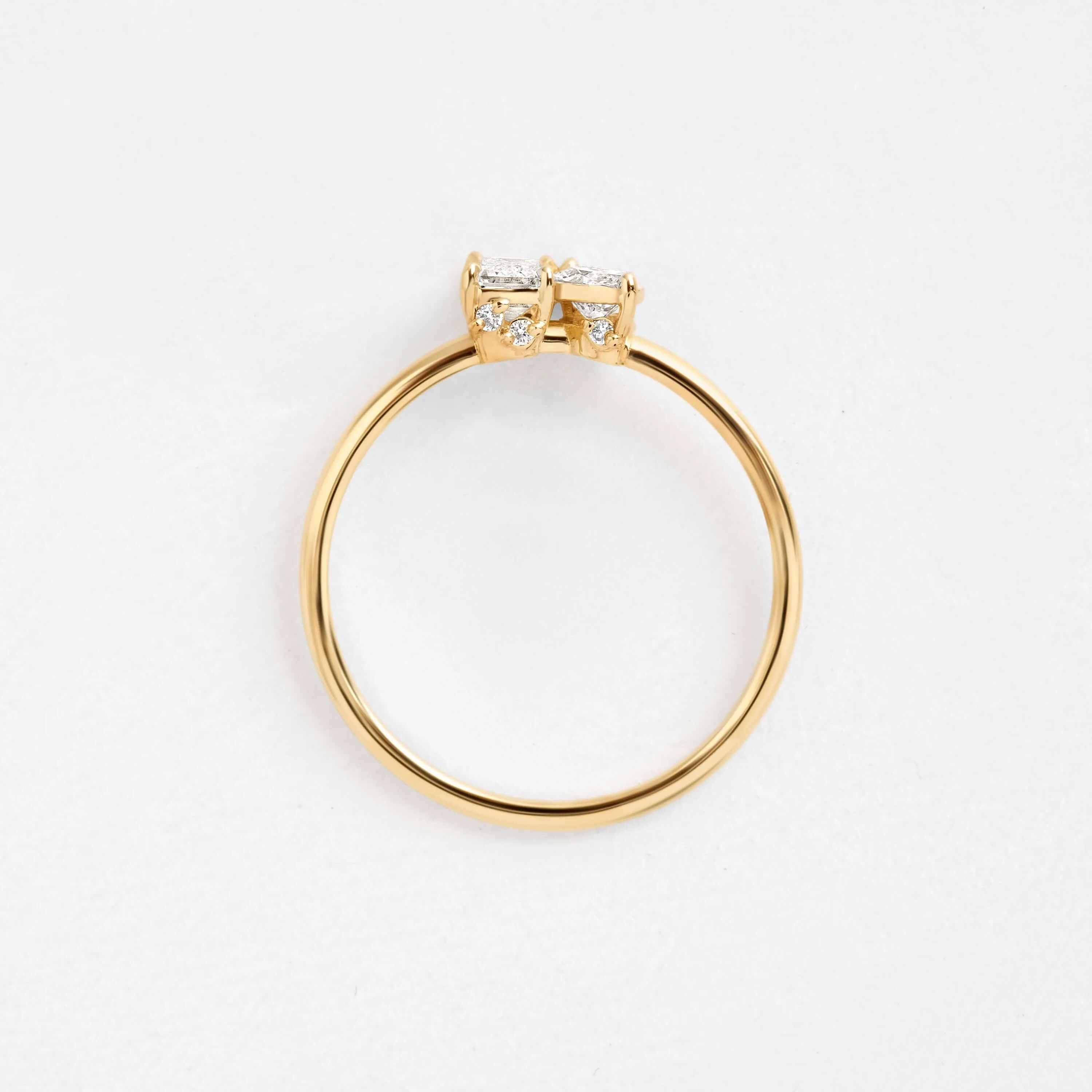 Toi et Moi et Le Reste Ring with Hidden Diamond Basket