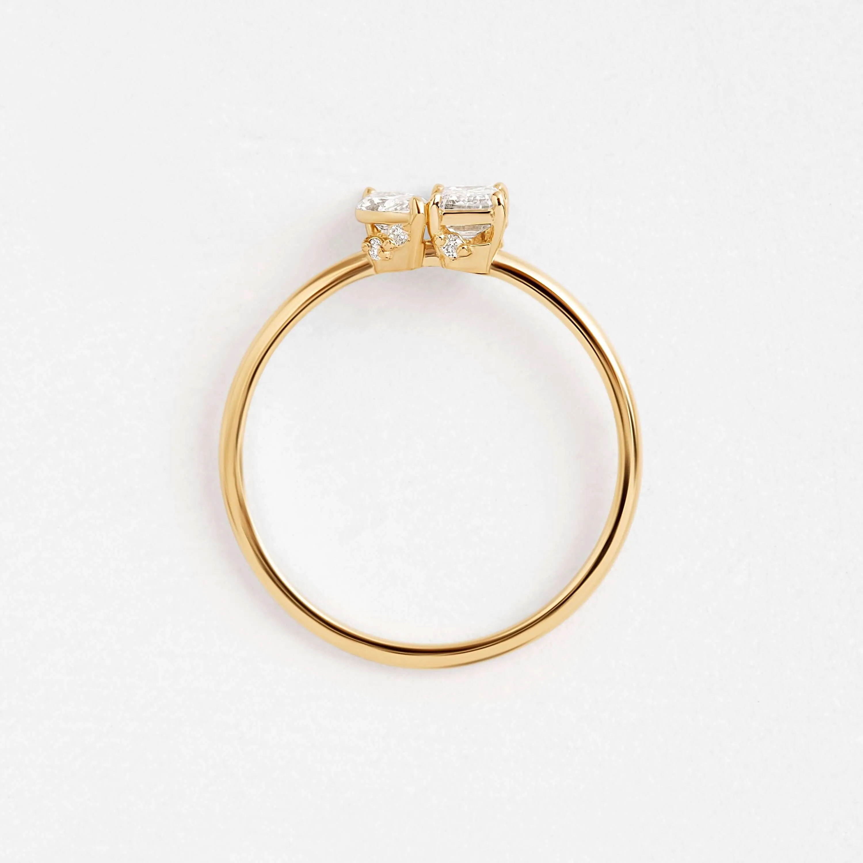 Toi et Moi et Le Reste Ring with Hidden Diamond Basket