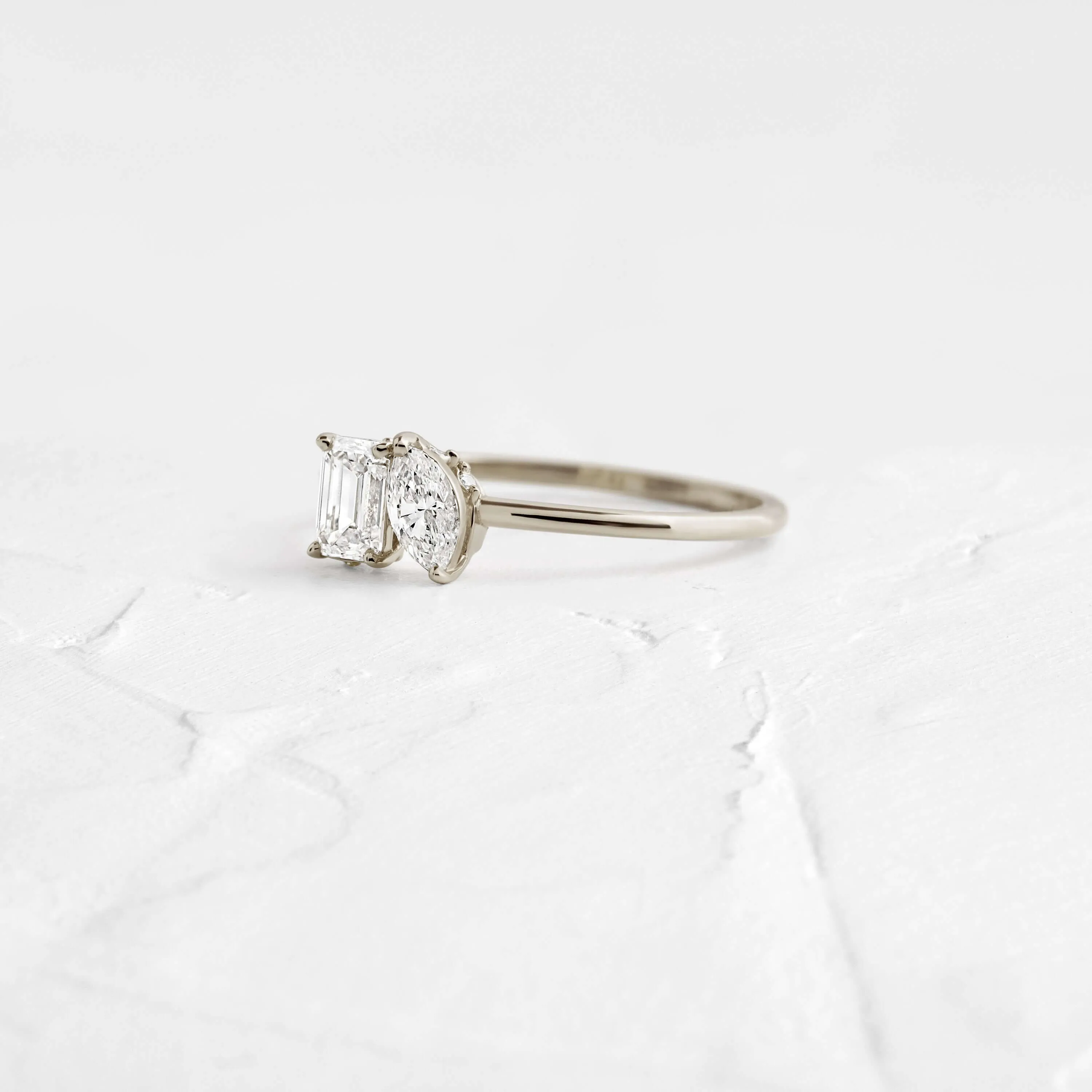 Toi et Moi et Le Reste Ring with Hidden Diamond Basket
