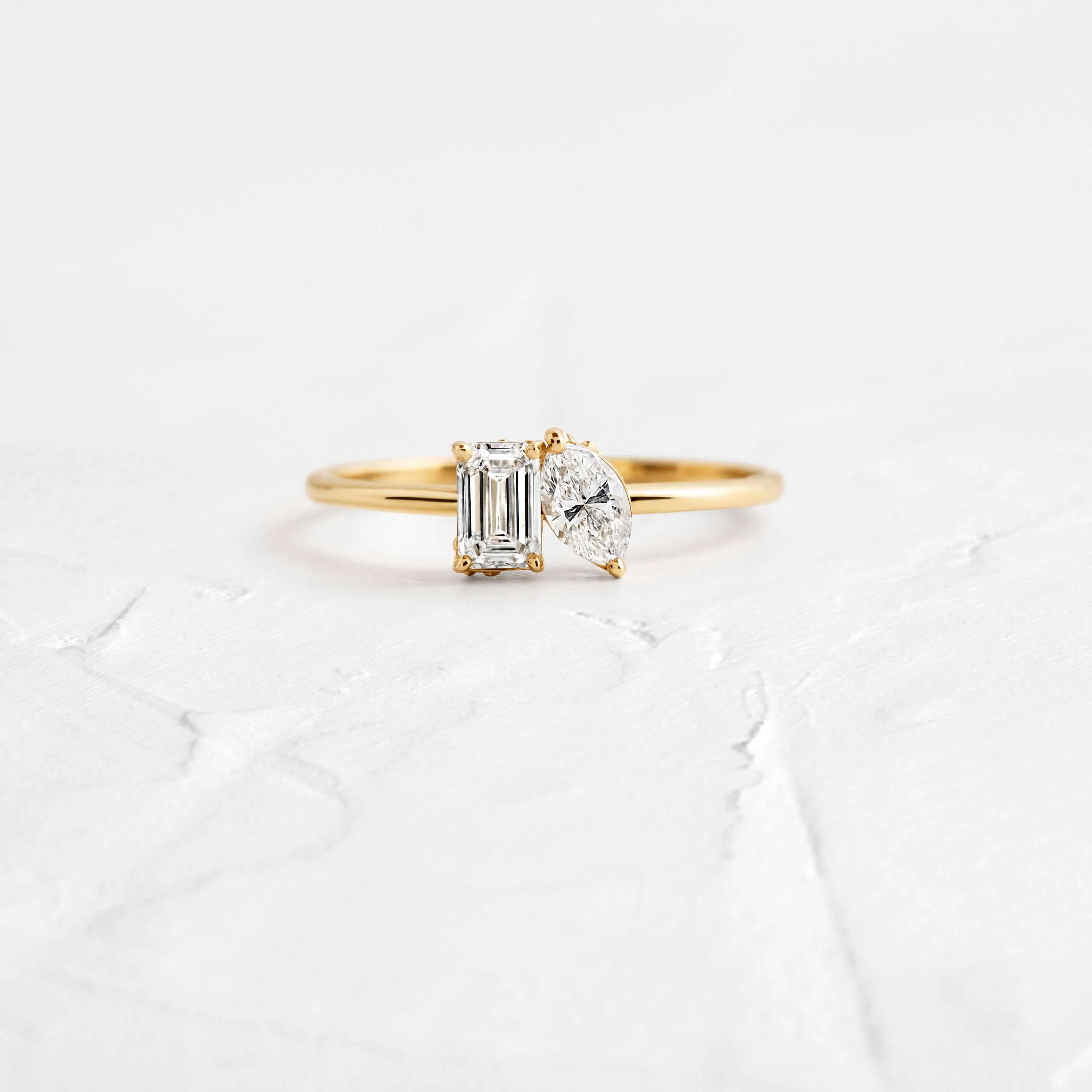 Toi et Moi et Le Reste Ring with Hidden Diamond Basket