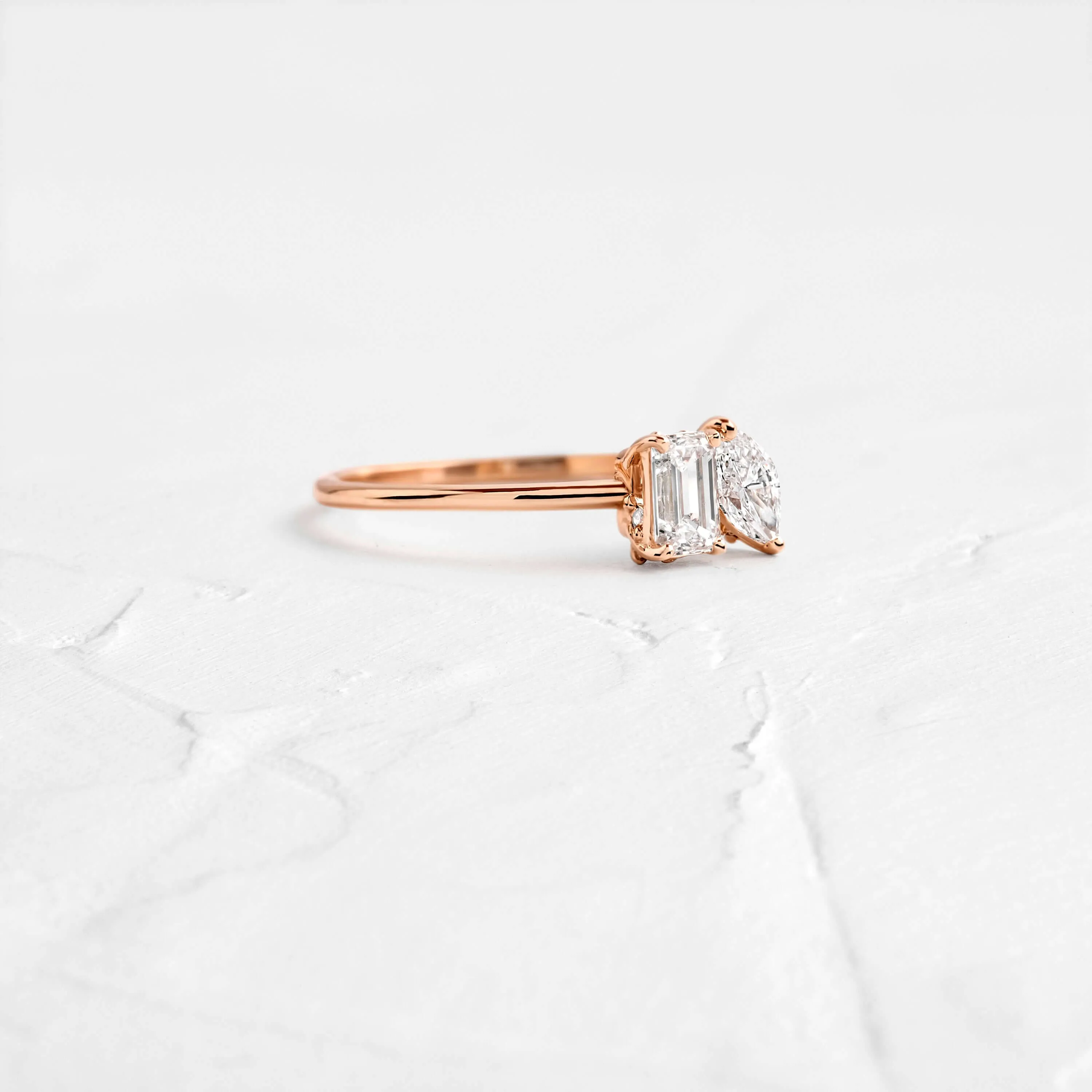 Toi et Moi et Le Reste Ring with Hidden Diamond Basket
