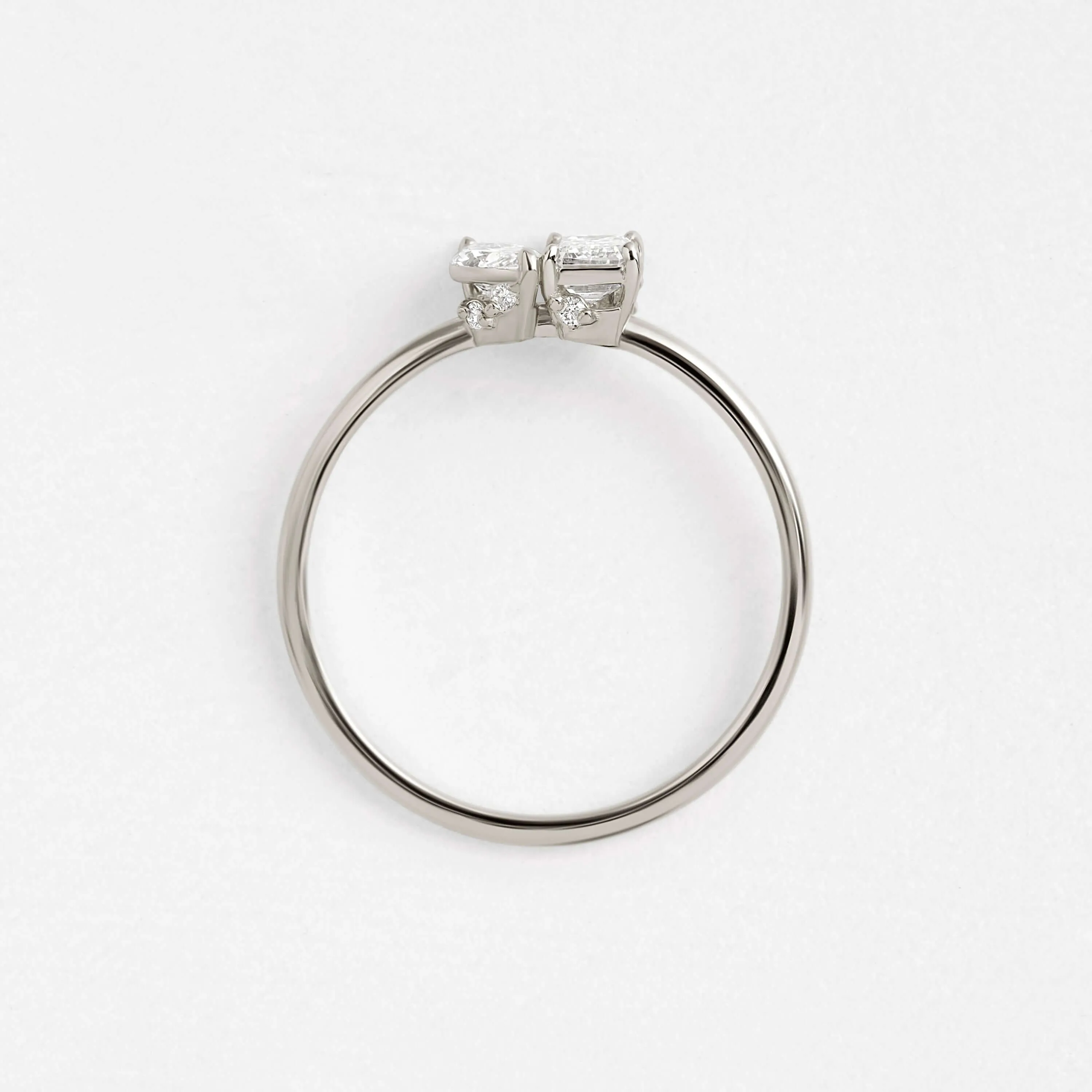Toi et Moi et Le Reste Ring with Hidden Diamond Basket
