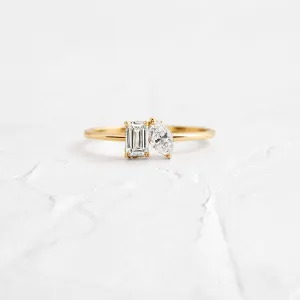 Toi et Moi et Le Reste Ring with Hidden Diamond Basket