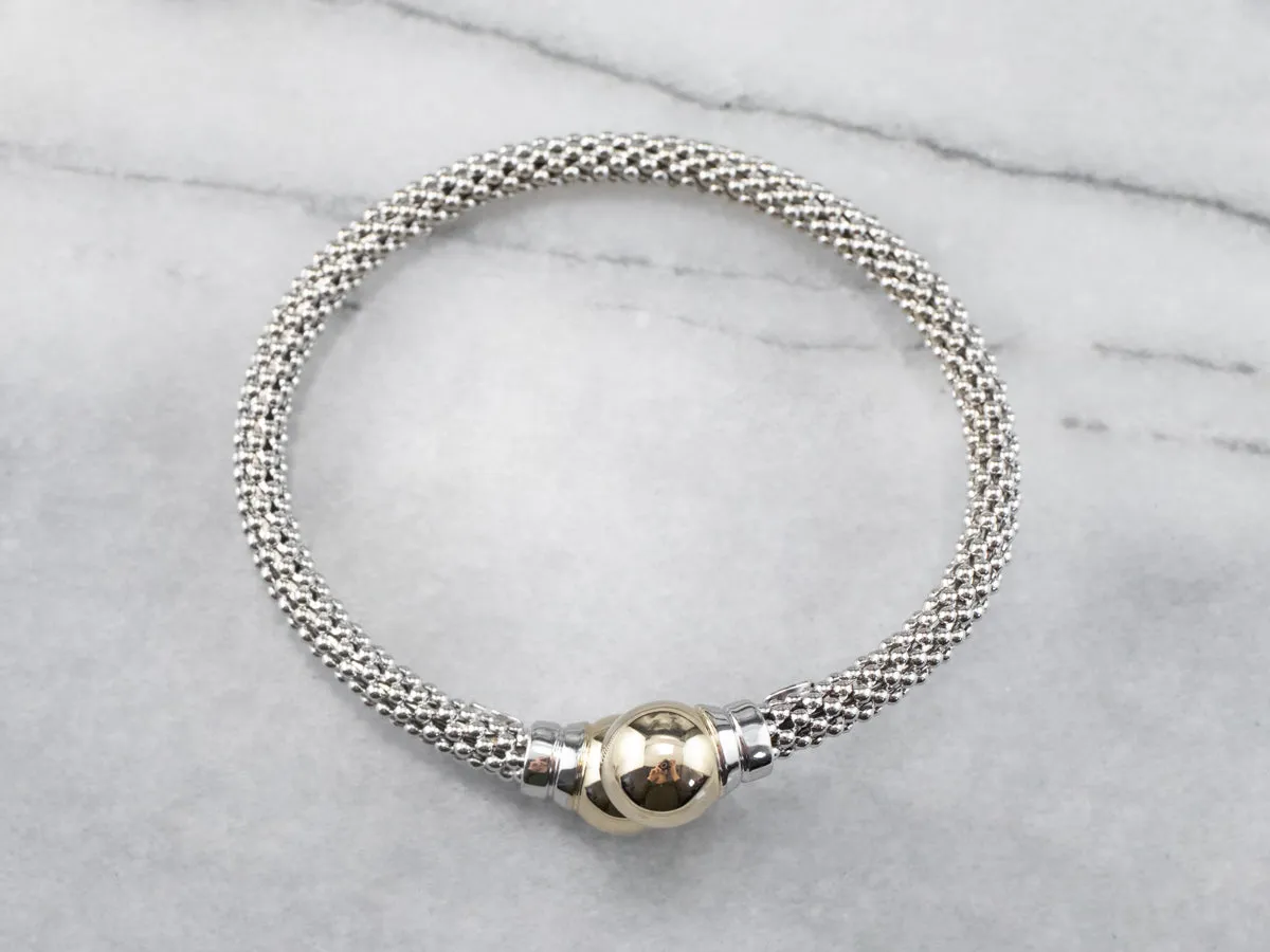 Two Tone Gold Cuff Bracelet