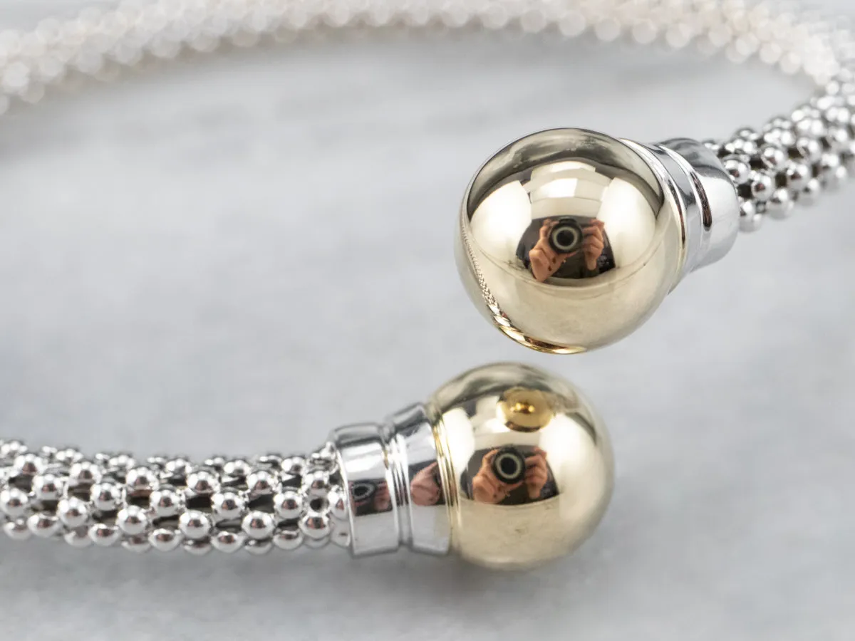 Two Tone Gold Cuff Bracelet