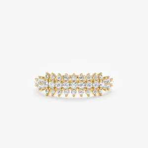 Unique Diamond Cluster Ring, Tiana