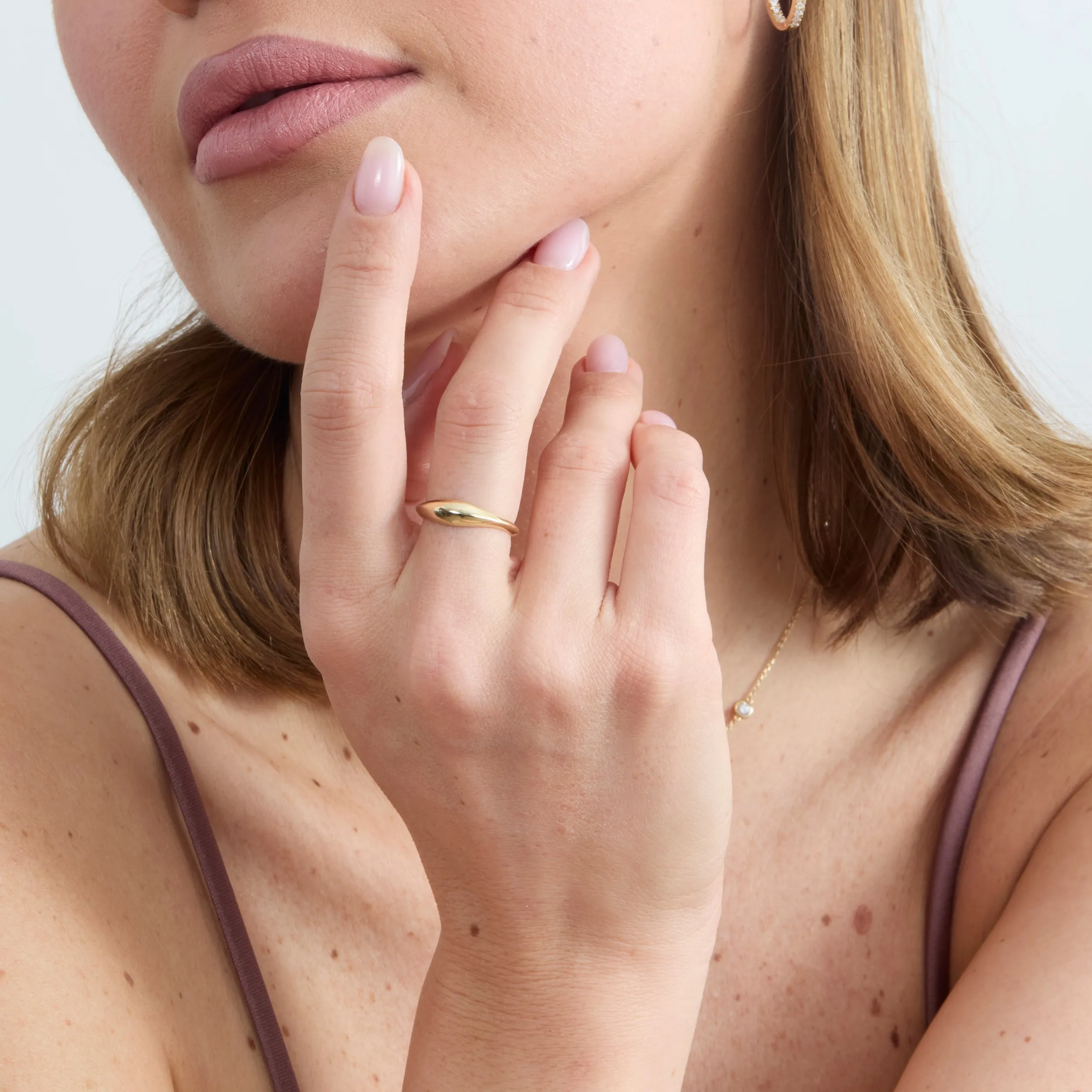 Unique Gold Dome Ring, Rylan