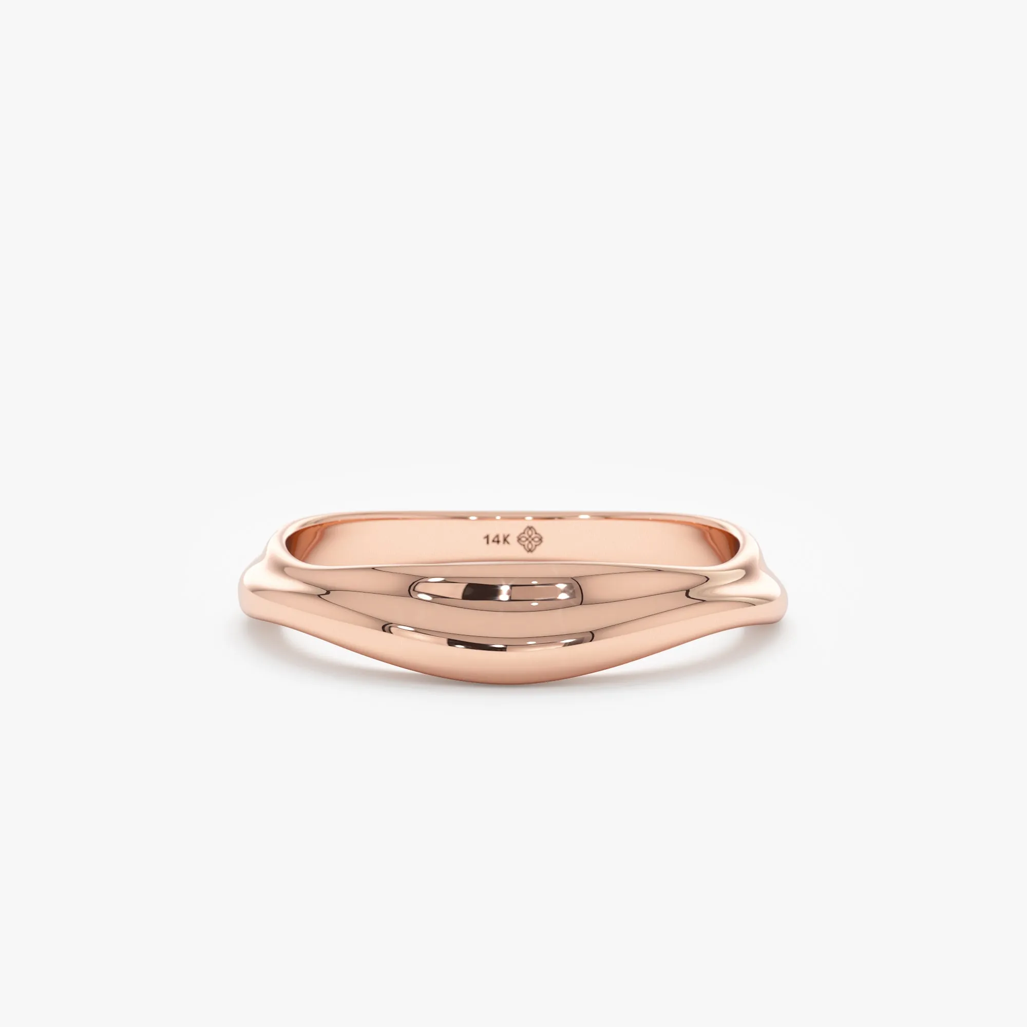 Unique Plain Gold Ring, Joanne