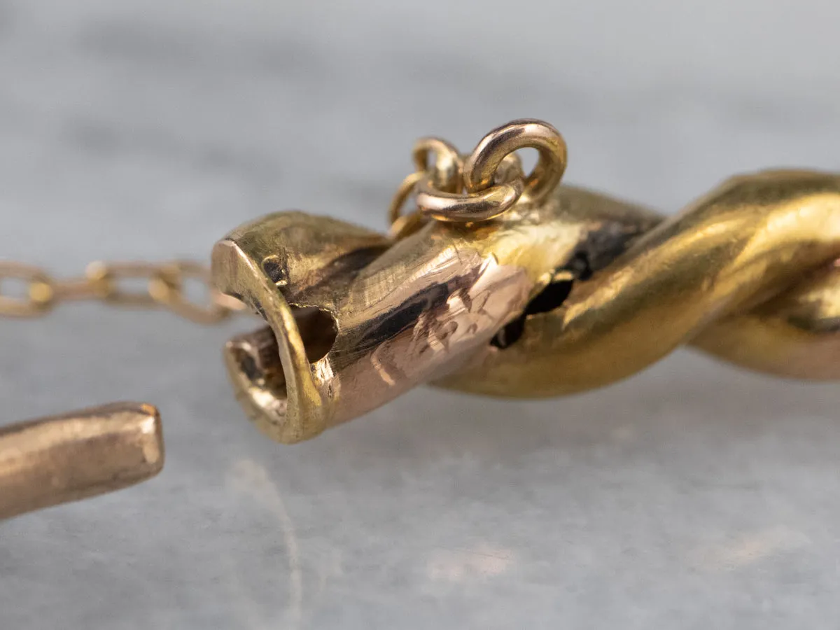 Victorian Twisted Gold Bangle Bracelet
