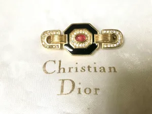 Vintage Christian Dior Art Deco Style Brooch