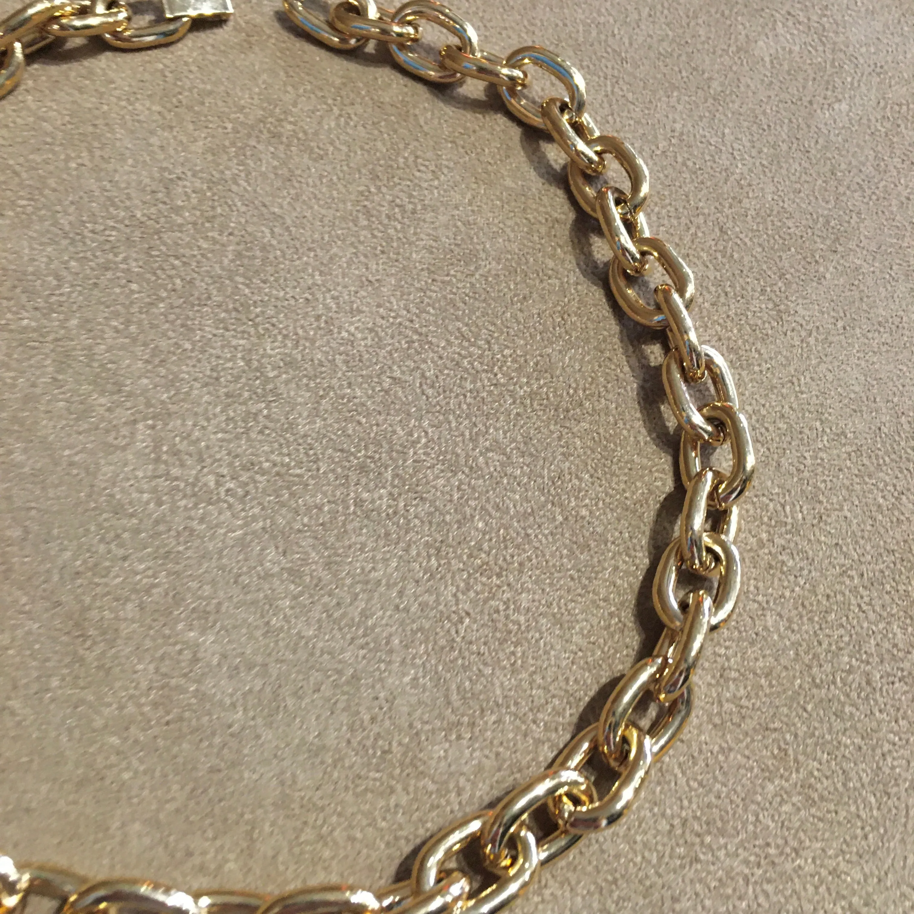 Vintage Gold Plated Chunky Chain Necklace