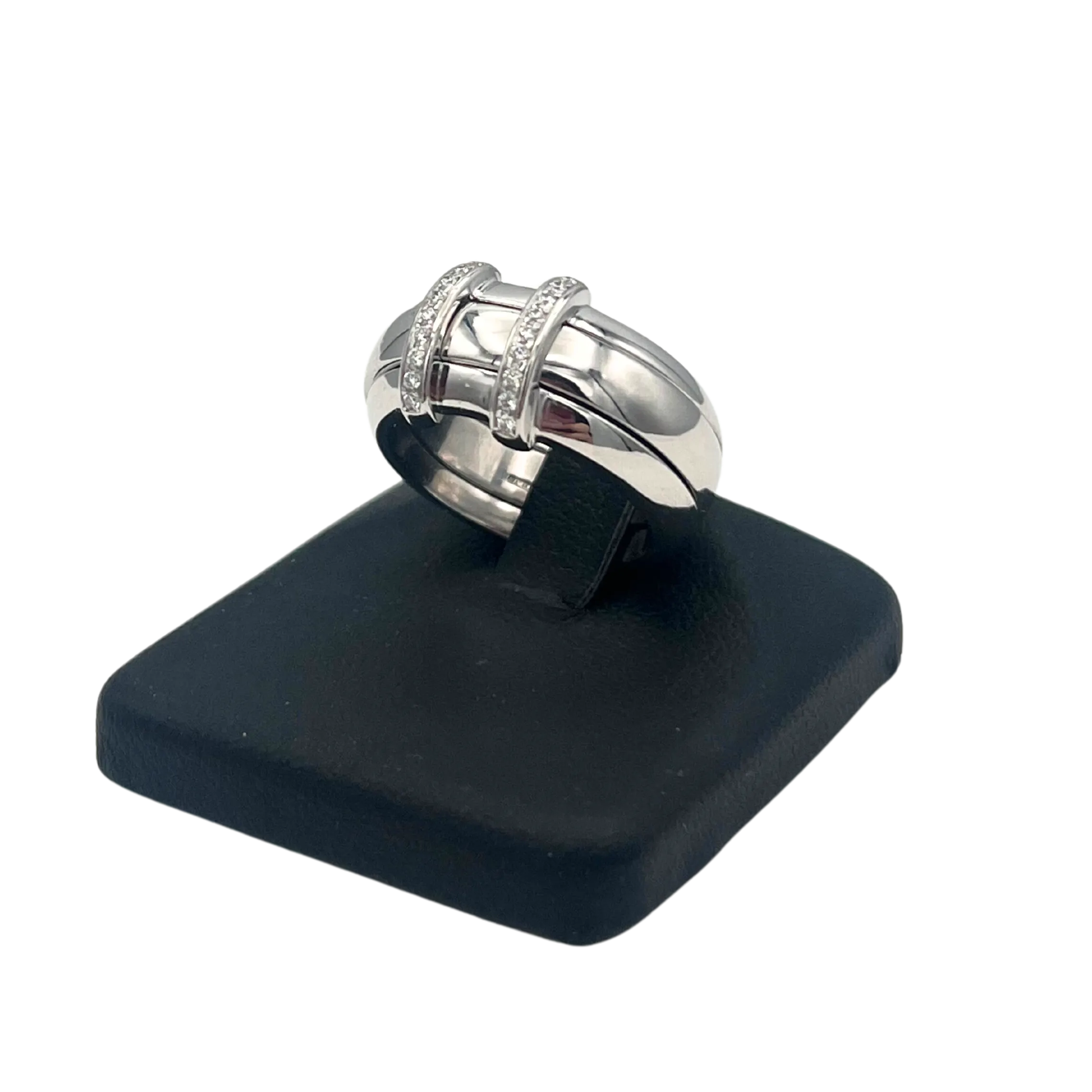 Vintage Omega Hidden Double Diamond Ring with Removable Center Band