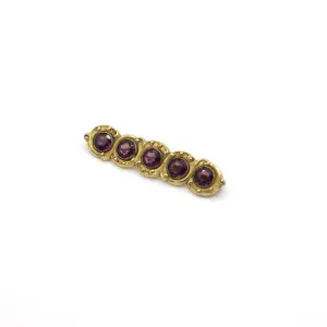 Vintage Purple Gemstone Victorian Bar Pin