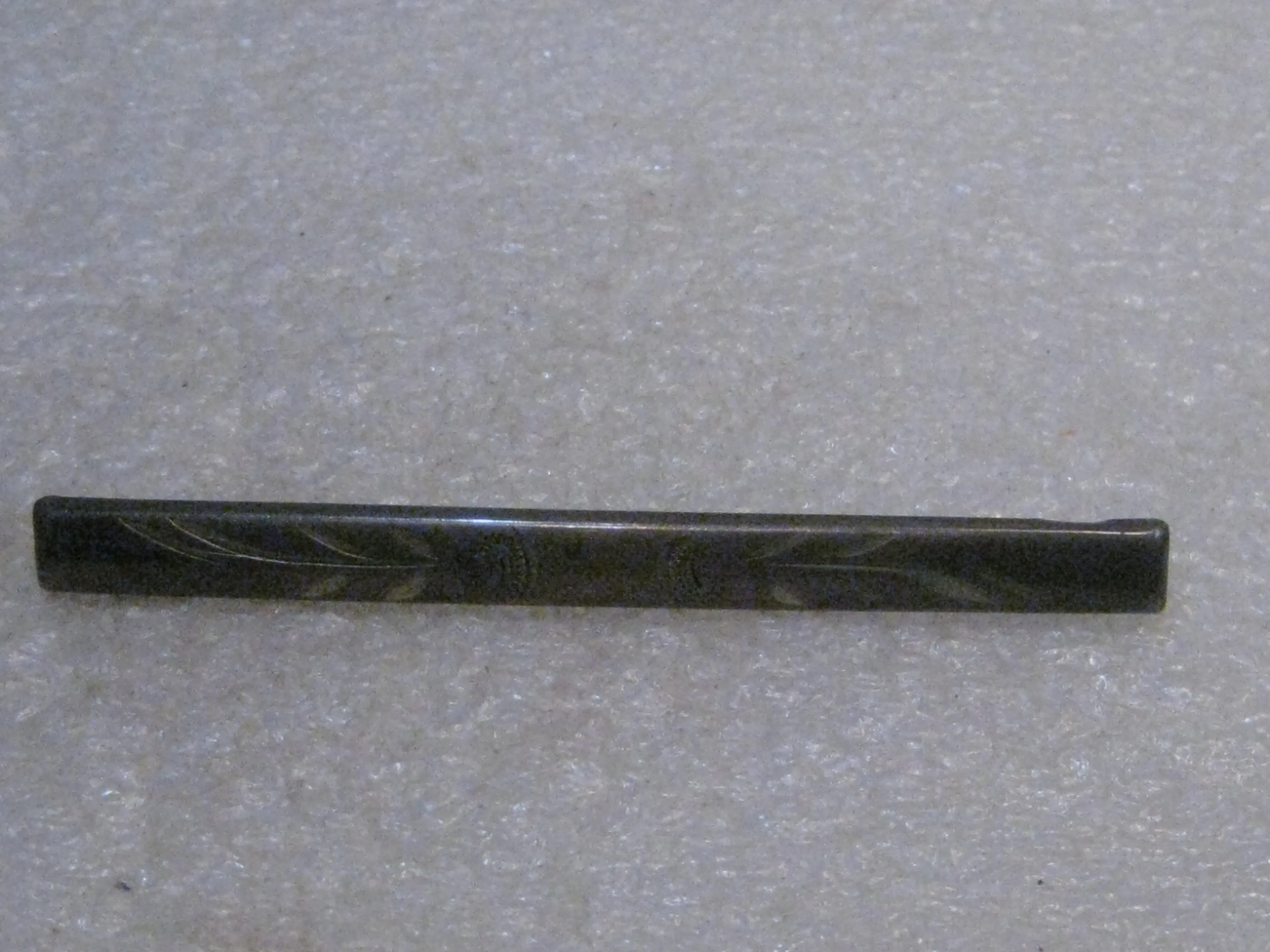 Vintage Sterling Victorian Brooch, Bar Brooch, 2.75", C-Clasp, 3.85gr, ESTATE