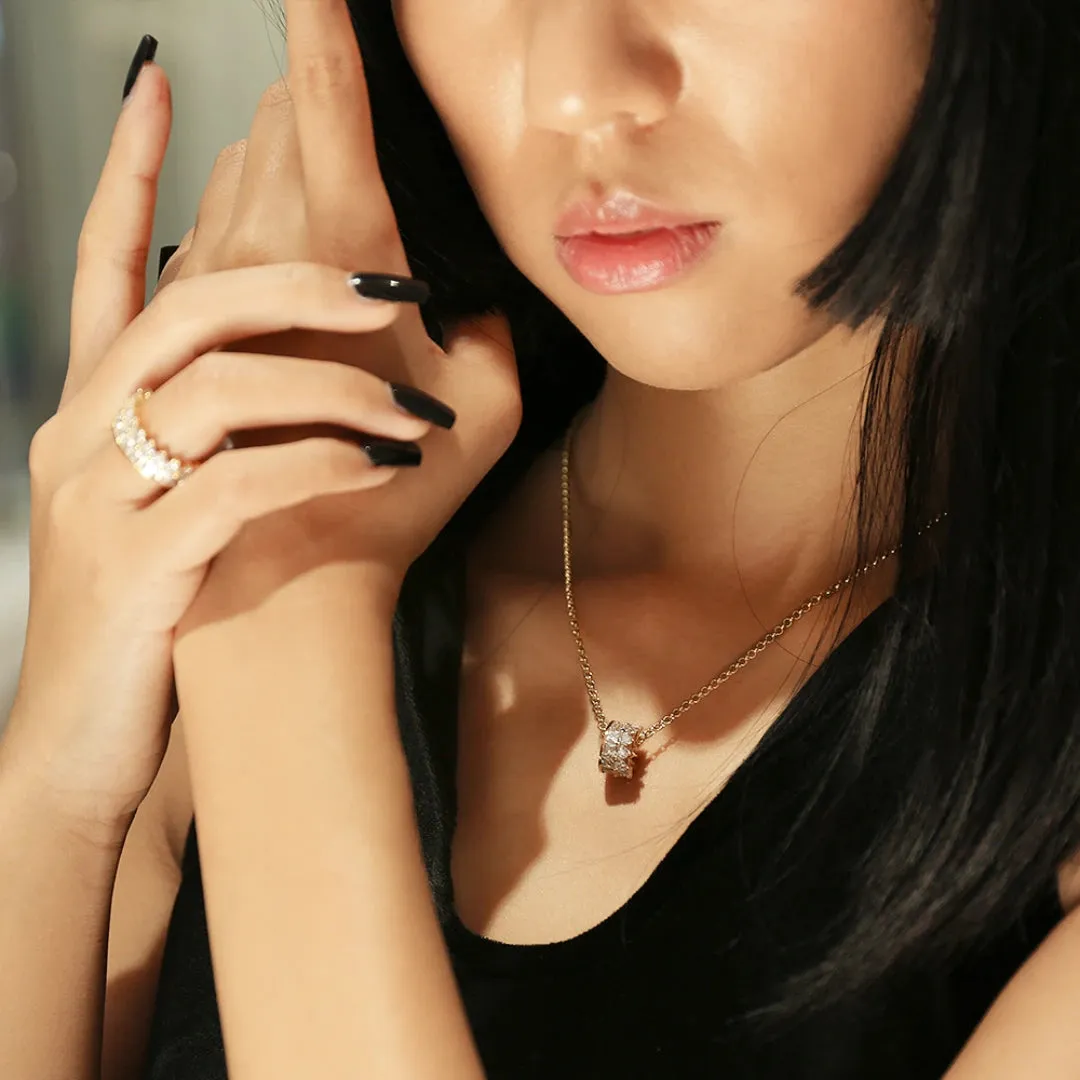 Women Imperial Crown Necklace