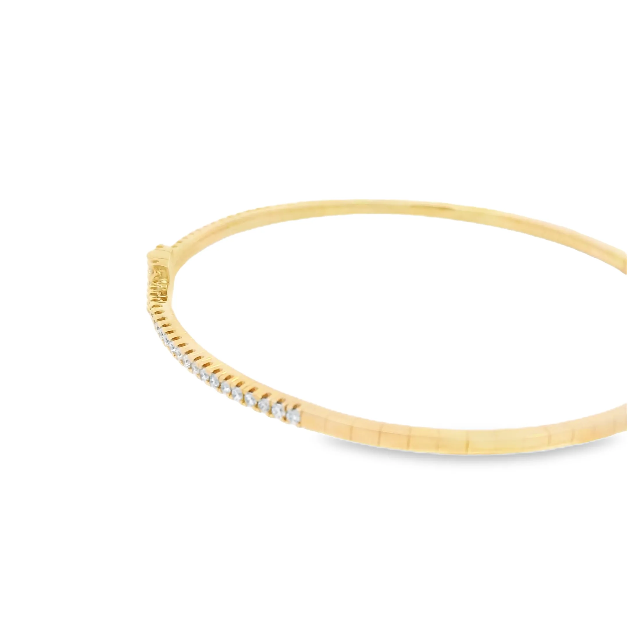 Yellow Gold Diamond Flex Bangle