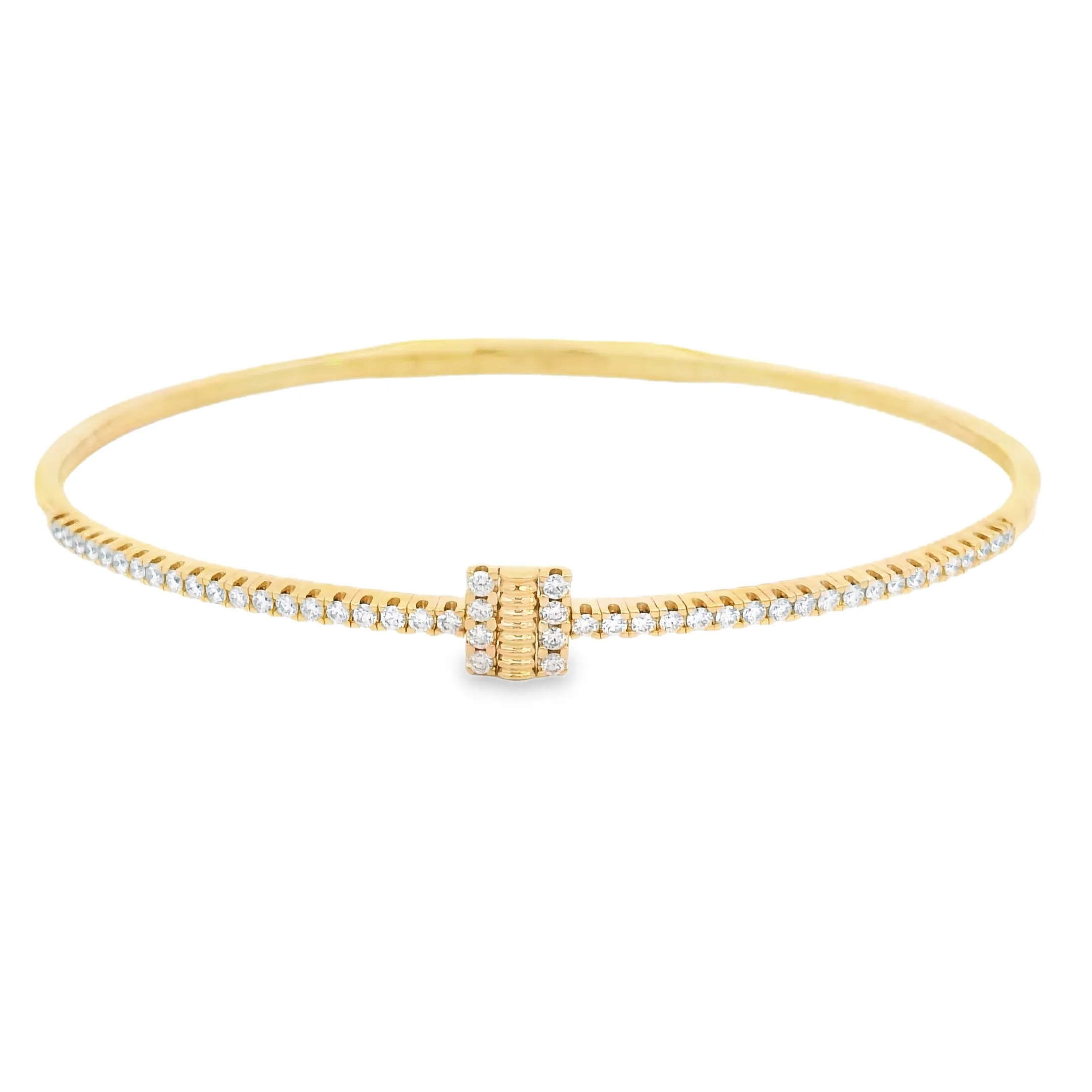 Yellow Gold Diamond Flex Bangle