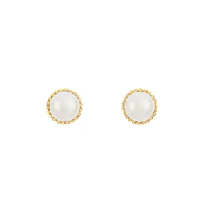 Zoe & Morgan Pearl Earrings - Gold Vermeil