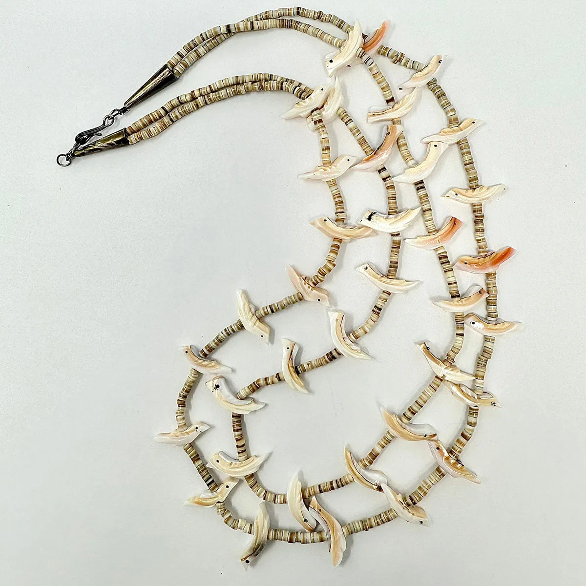 Zuni Double Stranded Fetish Necklace